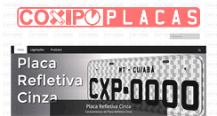 Desktop Screenshot of coxipoplacas.com